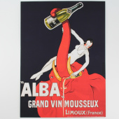 Плакат - постер винтажный Alba Grand Vin Mousseux