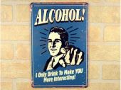 Табличка ALCOHOL