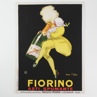 Плакат - постер винтажный Fiorino Asti Spumante