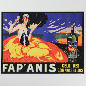 Плакат - постер винтажный Fap Anis