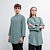 Китель OVERSIZE серо зеленый