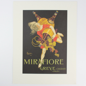 Плакат - постер винтажный Mirafiore Greve Chianti